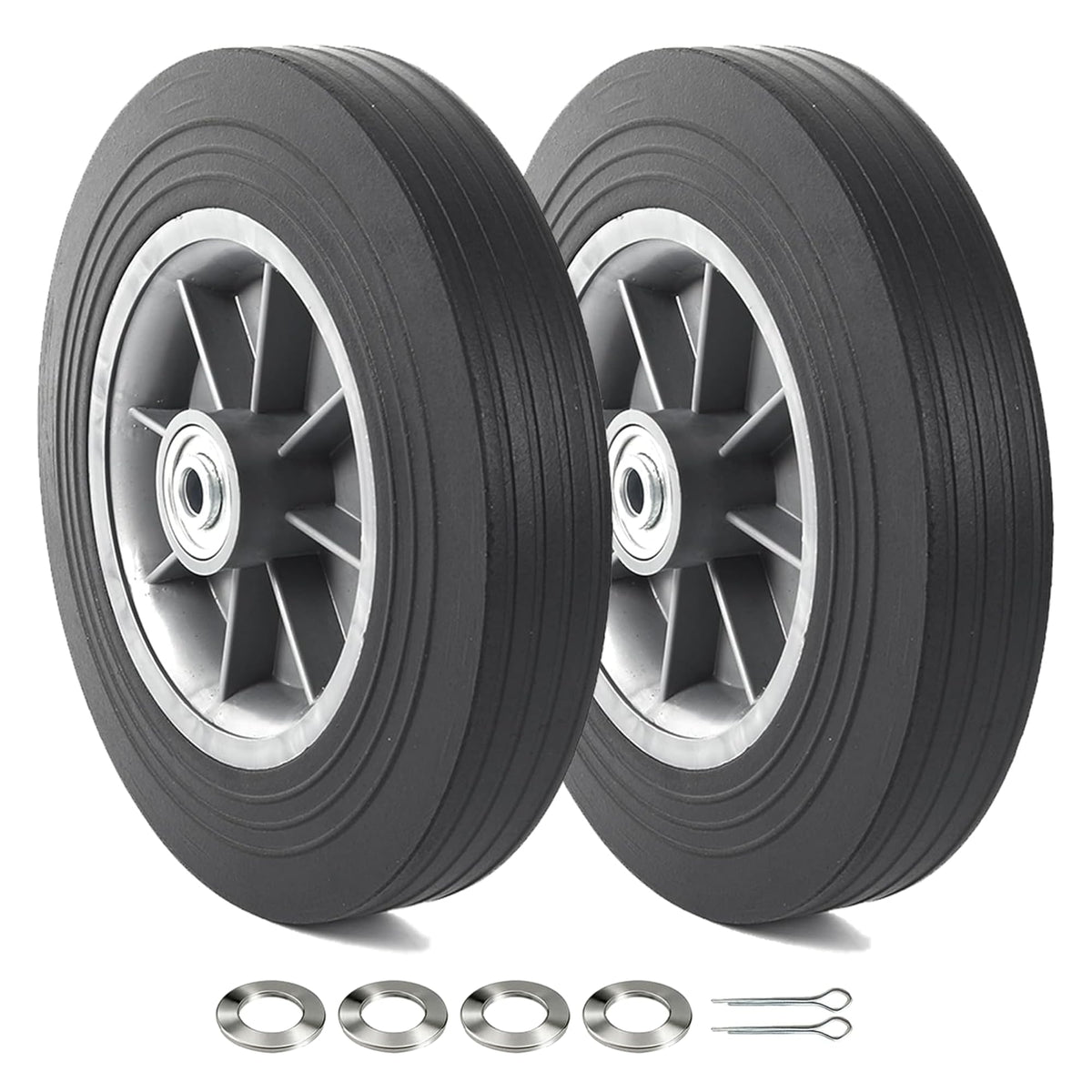 AR-PRO front view of 10-inch wheel pack showing fit and durability