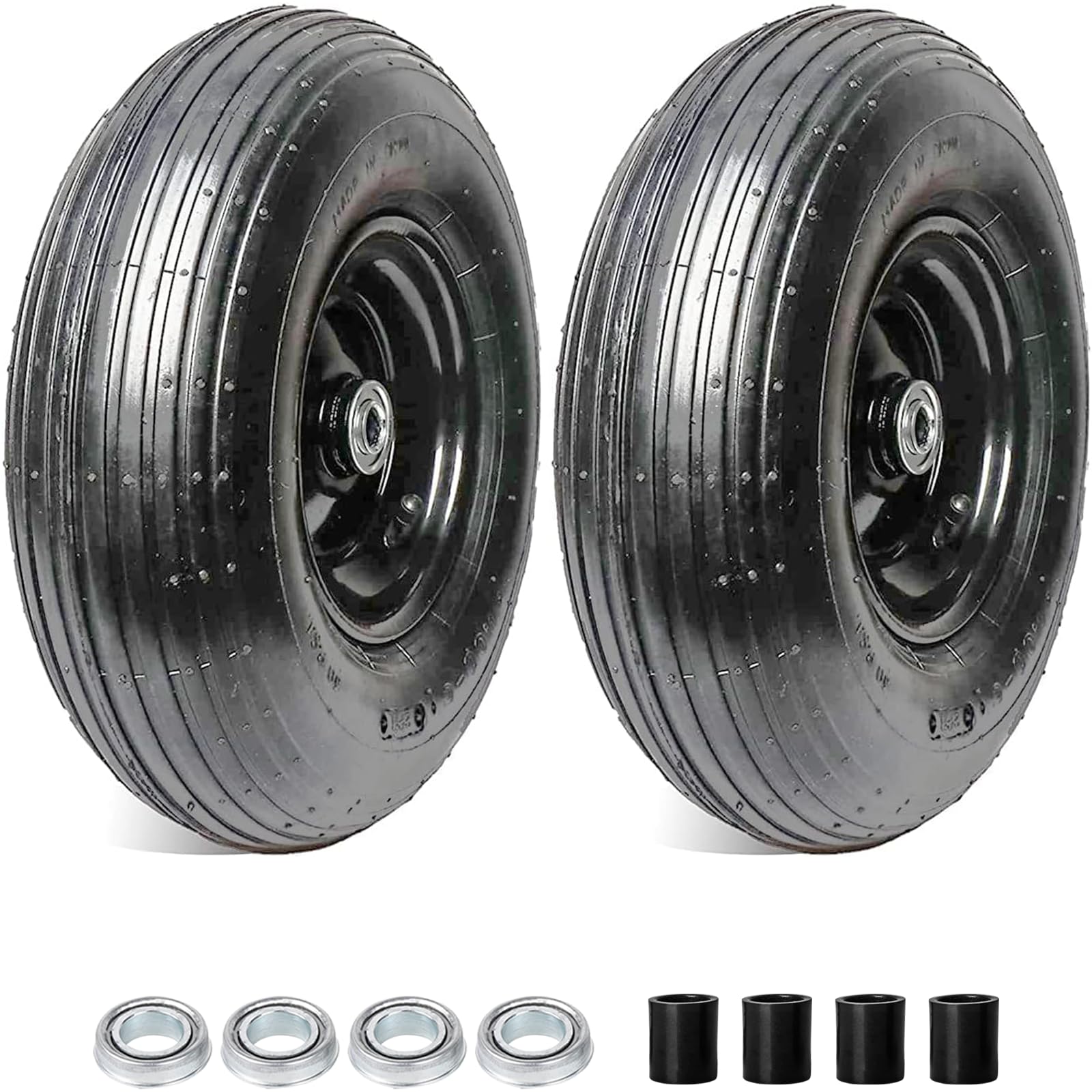 AR-PRO front view wheel assembly showing complete tire and rim, improves hauling stability