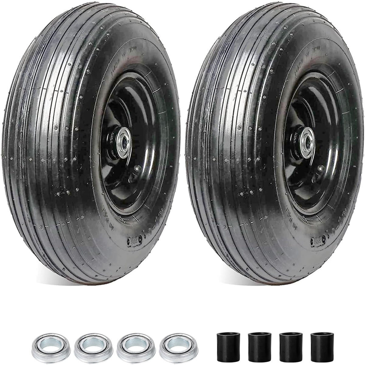 AR-PRO front view wheel assembly showing complete tire and rim, improves hauling stability