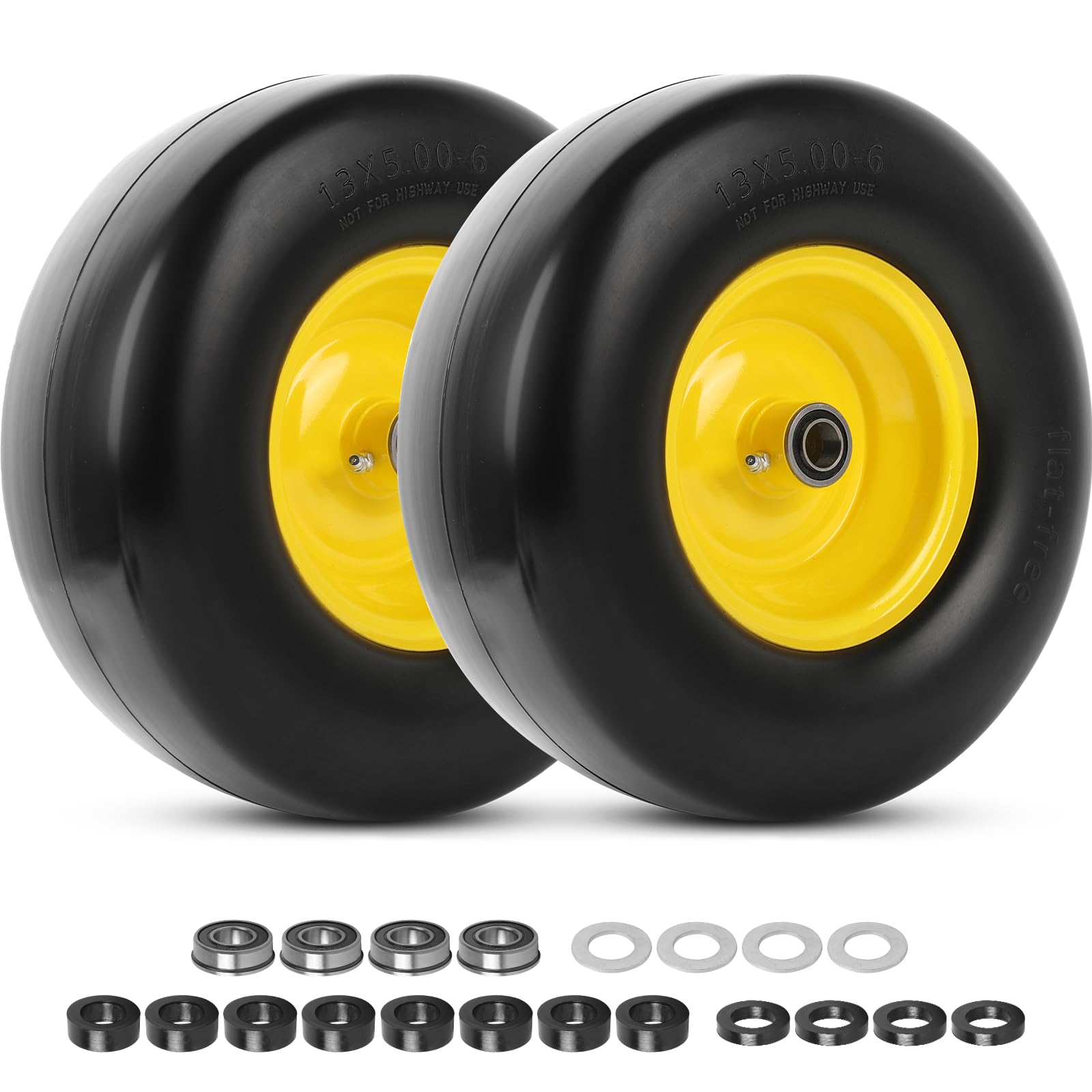 AR-PRO front wheel assembly showing complete tire and rim, durable replacement