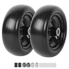 AR-PRO front view of wheel assembly showing durable PU tire and steel rim benefit puncture-proof rolling