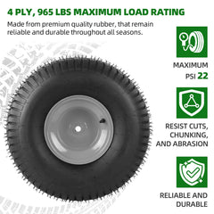 AR-PRO wheel mounted on a riding mower demonstrating improved grip and stability
