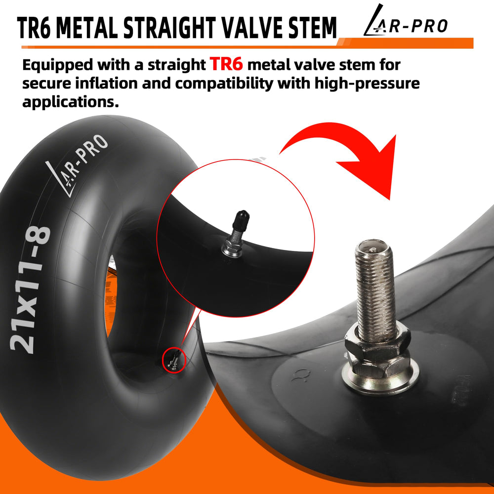 AR-PRO inner tube installed on an ATV tire demonstrating reliable fit