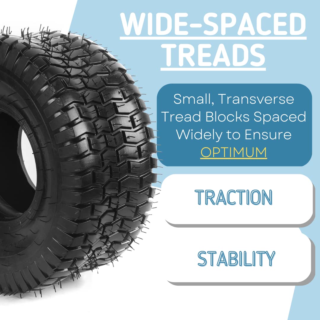 AR-PRO tire mounted on lawn tractor demonstrating improved handling