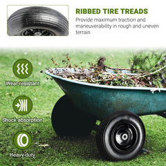 AR-PRO installed on wheelbarrow in garden enhancing maneuverability and load control