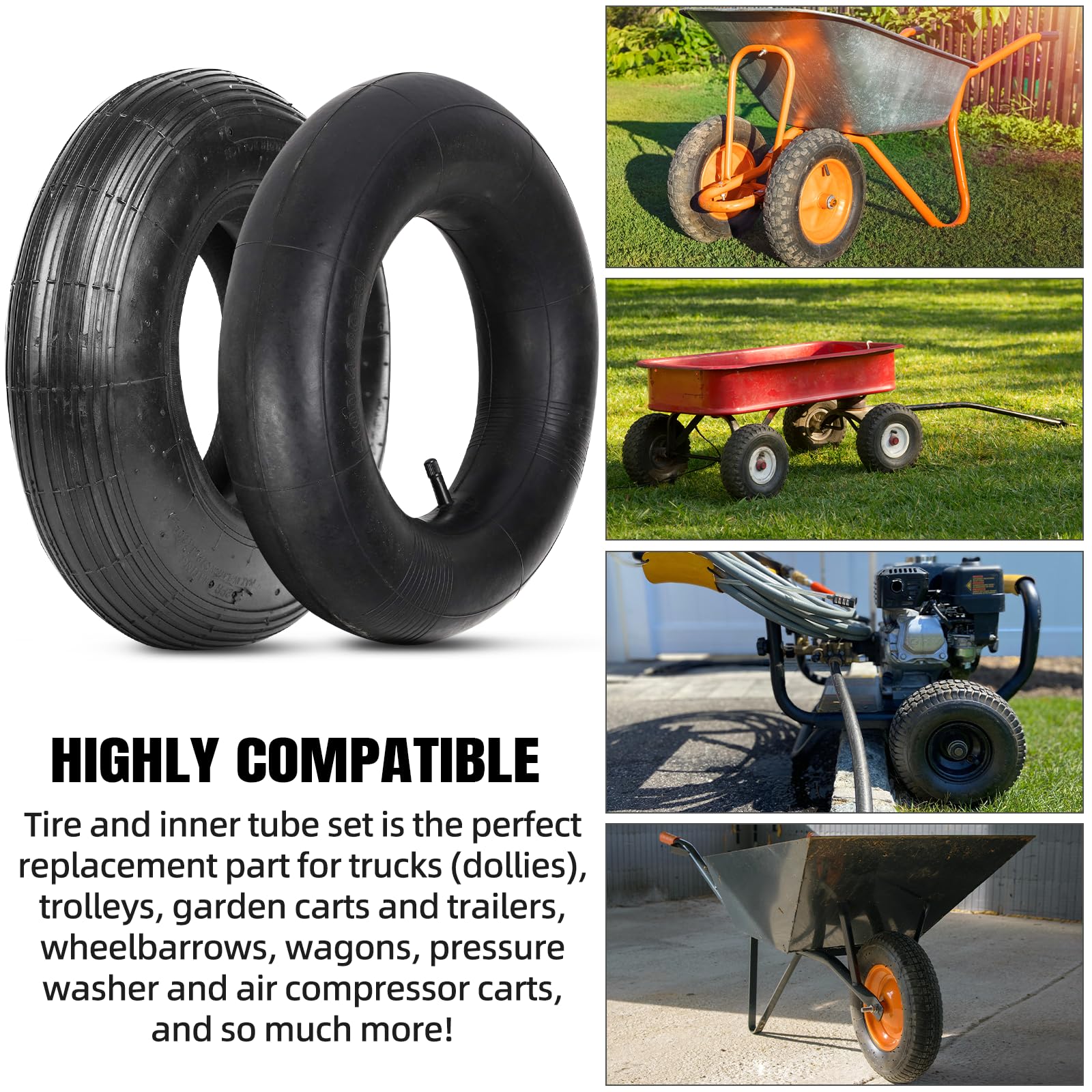 AR-PRO installed on garden cart in yard illustrating smooth maneuverability