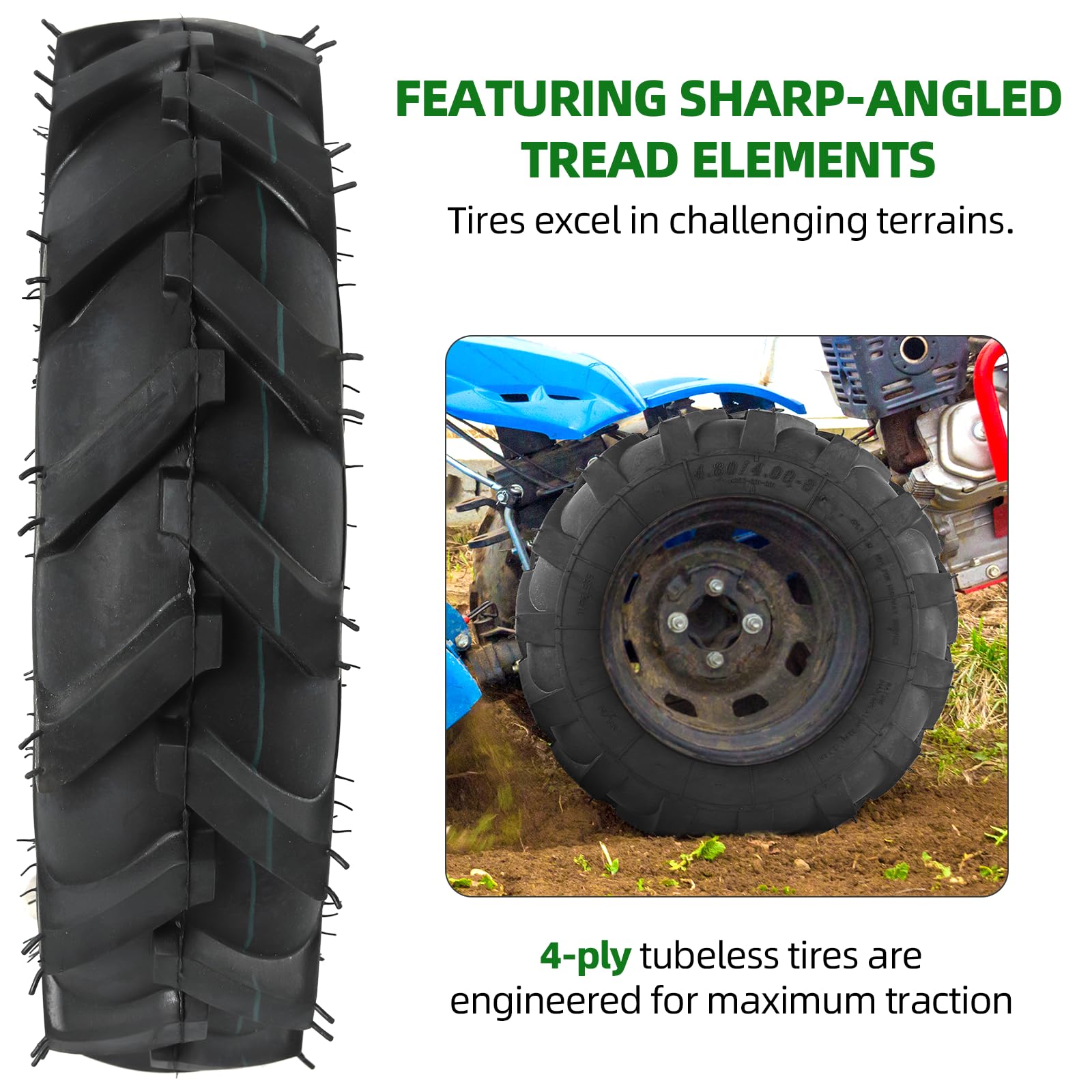 AR-PRO mounted on a lawn tractor demonstrating stability and turf-friendly grip