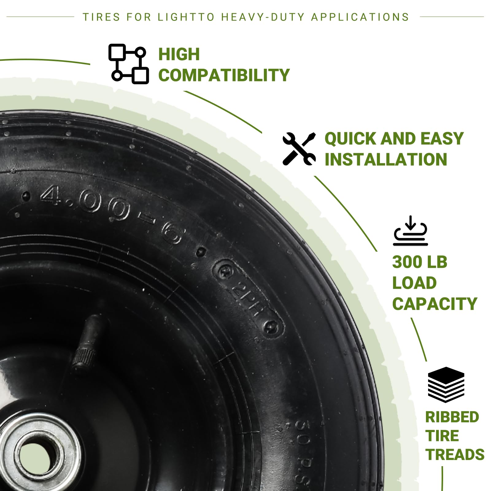AR-PRO rim and hub detail highlighting 5/8" bearing mount for durable fitment