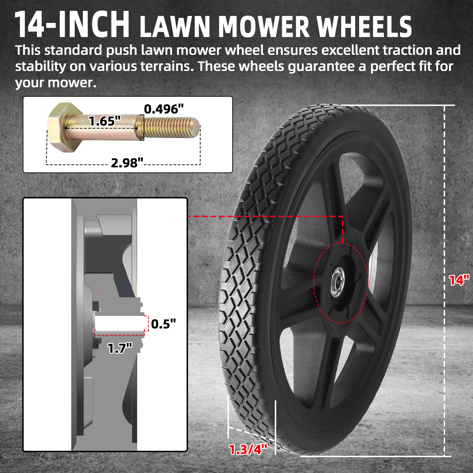 AR-PRO close-up of tire and rim texture highlighting puncture-resistant construction