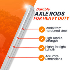 AR-PRO rod beside measuring tape showing 36-inch length for correct fit