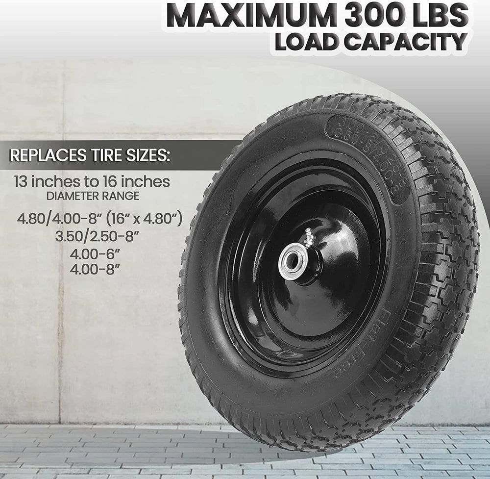 AR-PRO side profile of the 14.5 inch solid tire showing compact rollability benefit