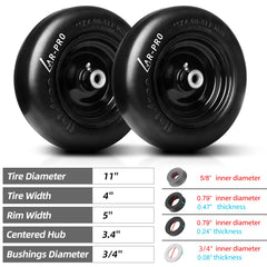 AR-PRO side tread profile displaying smooth non-marking turf benefit