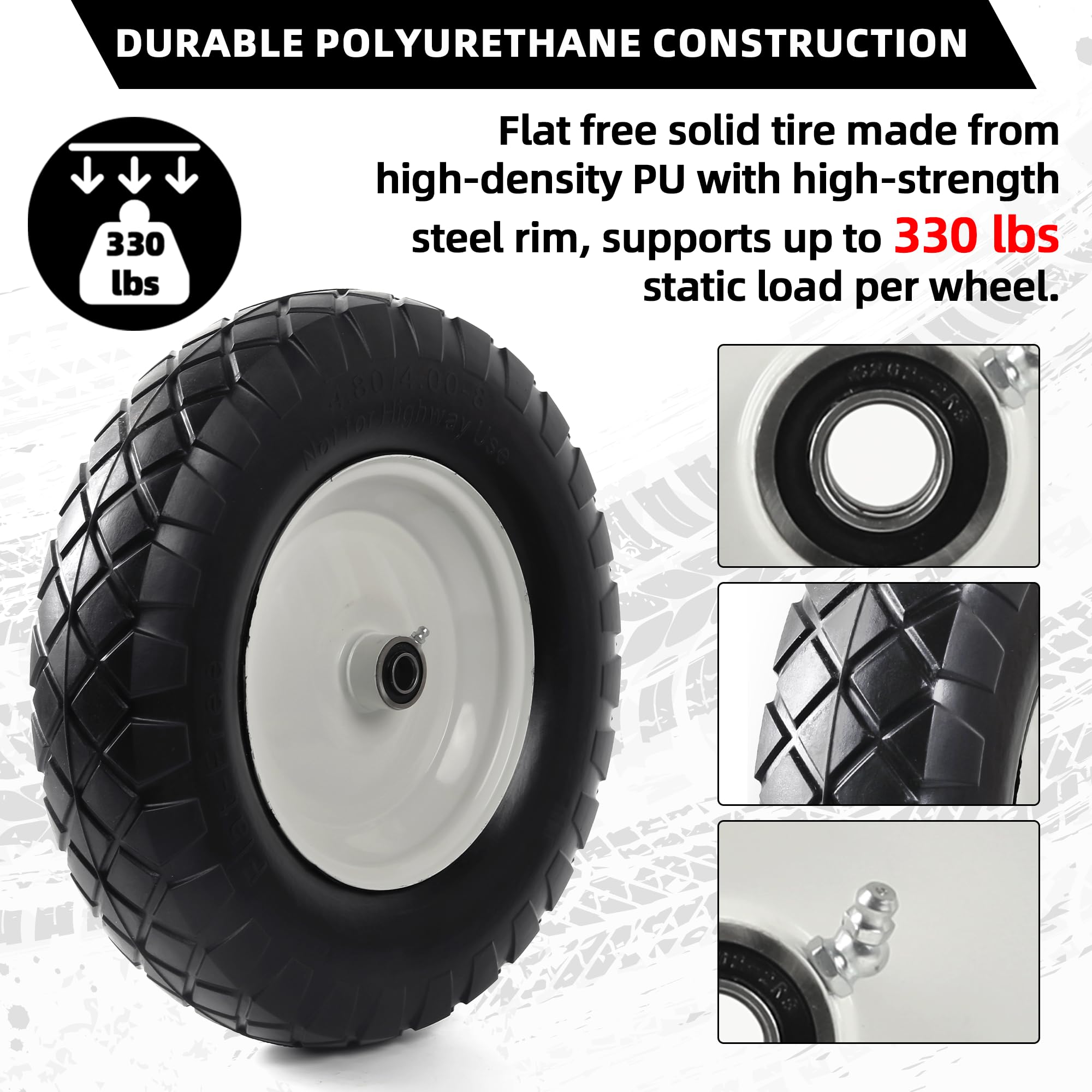 AR-PRO side view highlighting steel rim strength and long-lasting construction