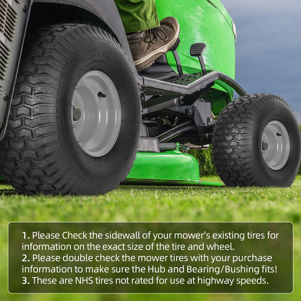 AR-PRO tire sidewall showing 20x8.00-8 marking and load rating for confident selection