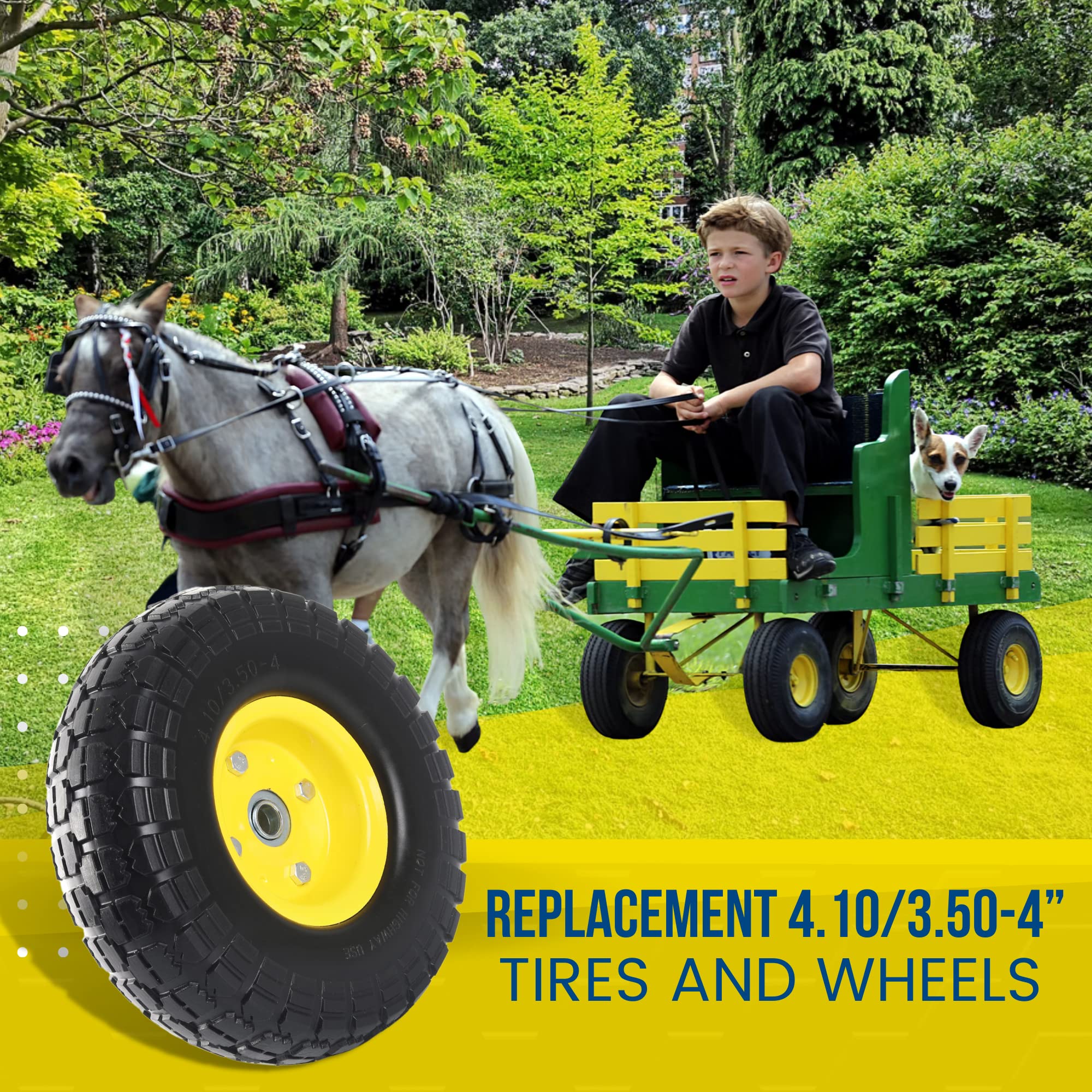 AR-PRO tire and wheel beside ruler showing 10 inch diameter for accurate size verification