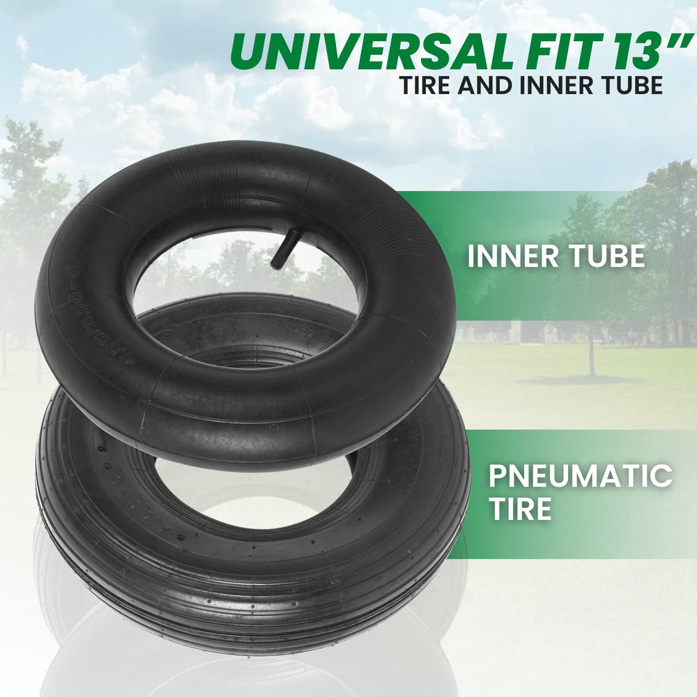 AR-PRO tire next to ruler showing 13-inch diameter for accurate size confirmation