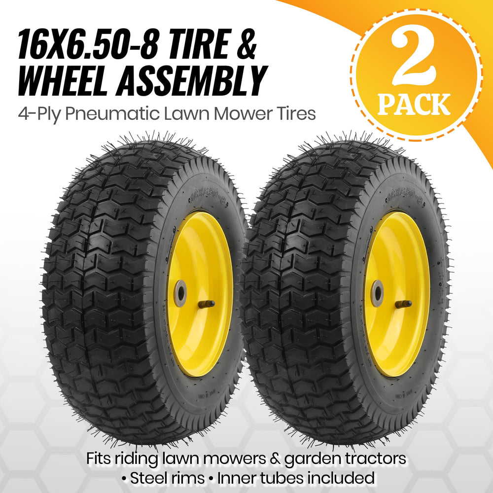 AR-PRO wheel next to ruler for size comparison showing correct 16x6.50-8 dimensions