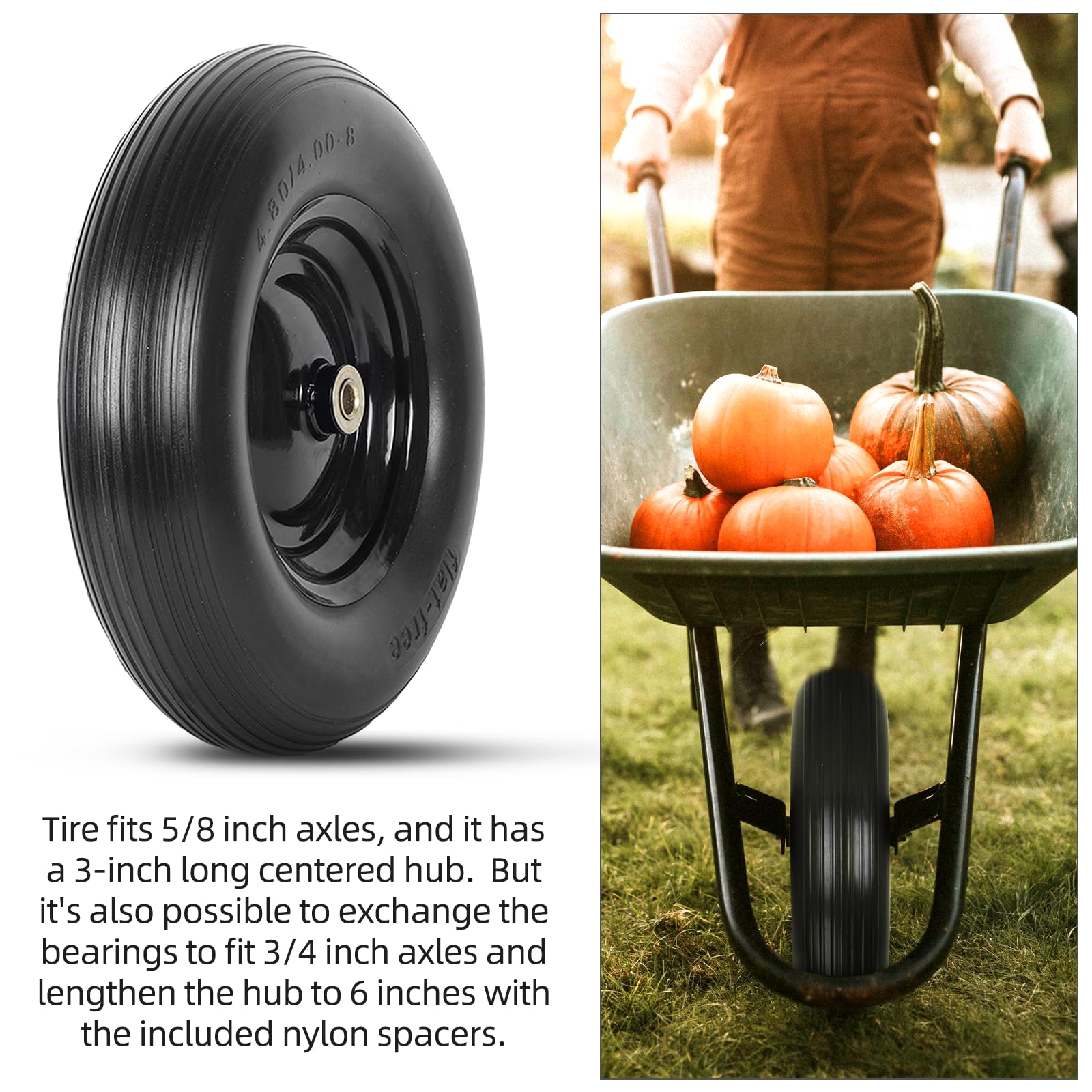 AR-PRO wheel beside ruler showing 16-inch diameter for correct size selection