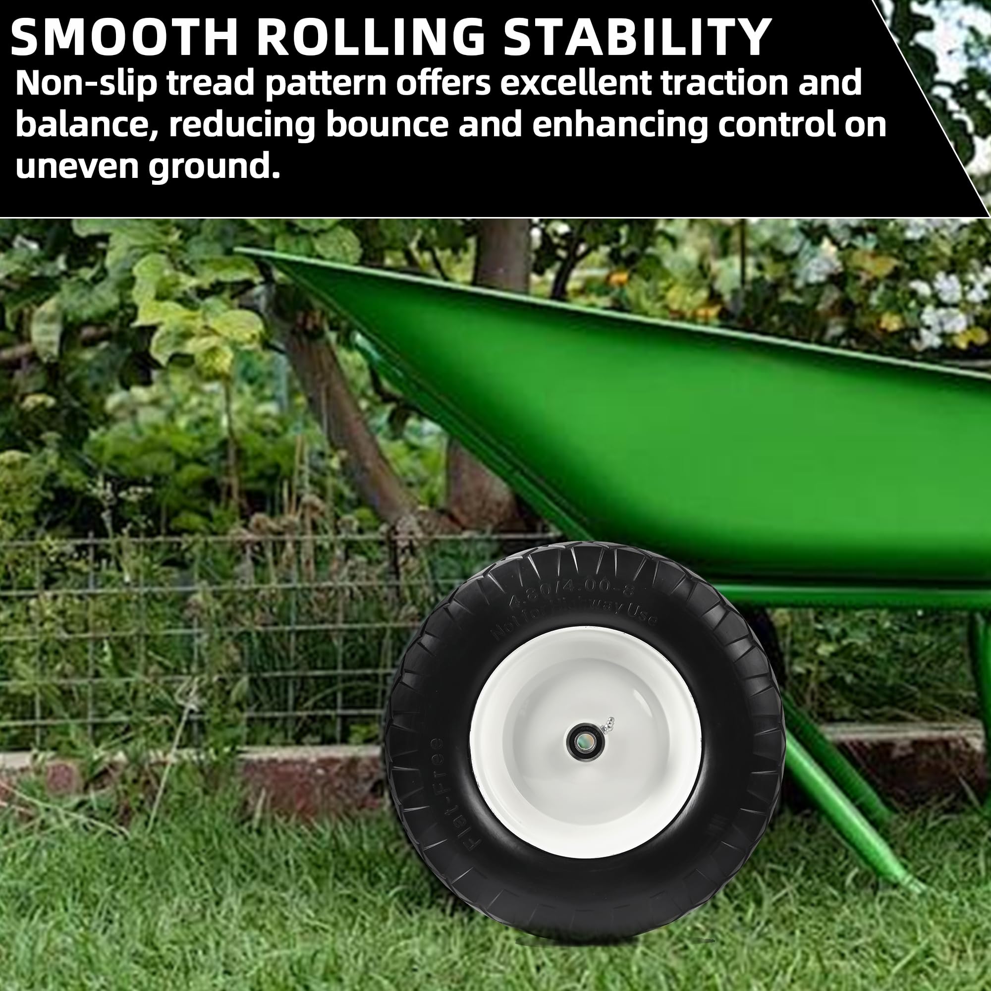 AR-PRO wheel beside toolbox showing scale and easy compatibility with common axles
