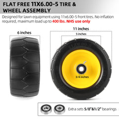AR-PRO solid tire tread close-up providing improved turf traction