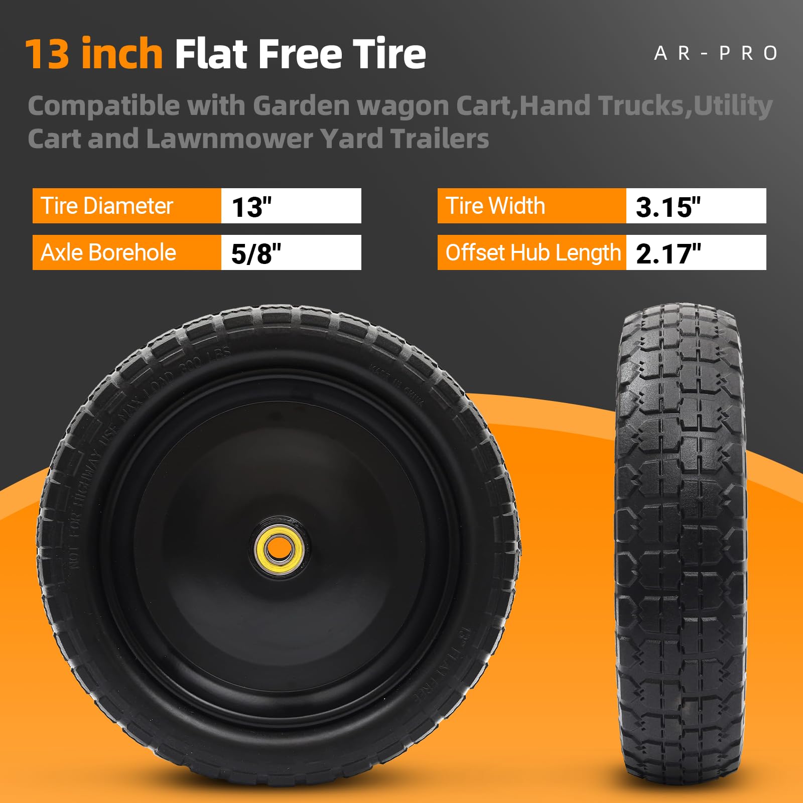 AR-PRO steel rim close-up highlighting solid construction and strength