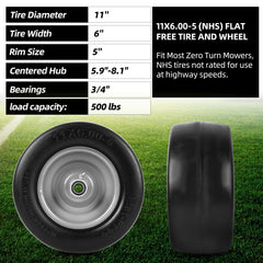 AR-PRO tire tread closeup highlighting smooth turf-friendly surface