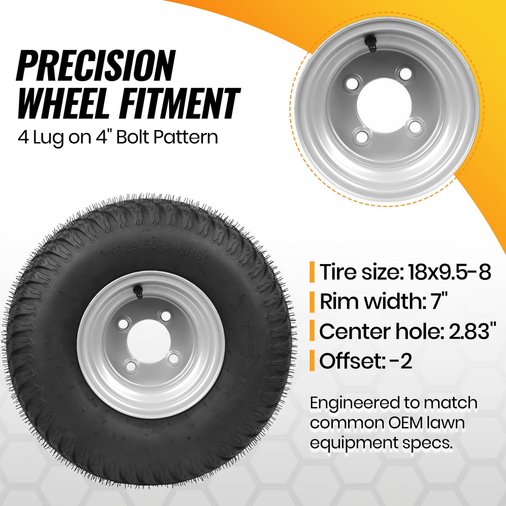 AR-PRO close-up of tire tread texture demonstrating turf protection and grip