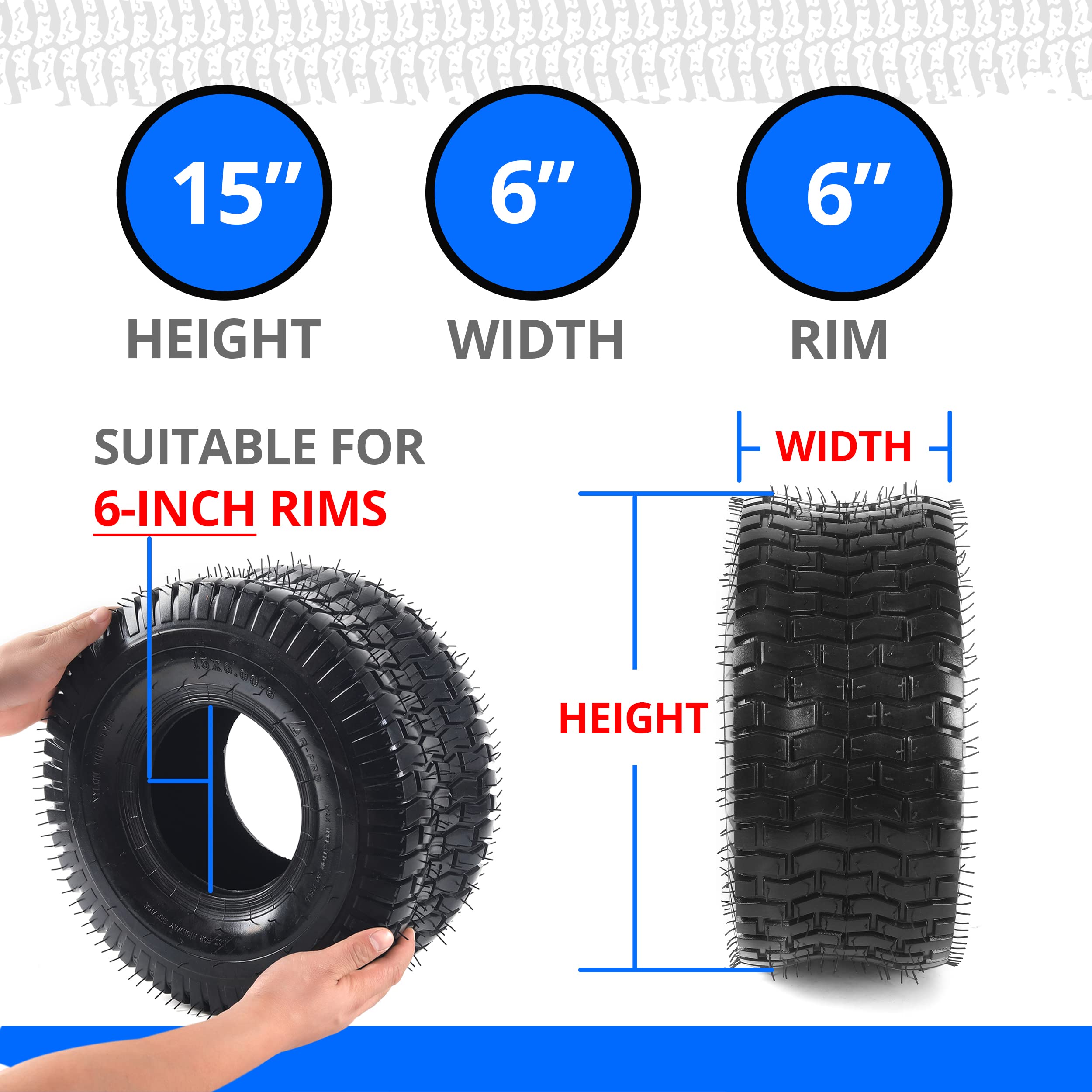 AR-PRO close-up of tread blocks highlighting mud-shedding traction benefit