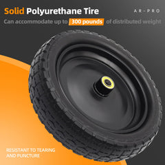 AR-PRO tread pattern detail showing block-style grip for yard traction
