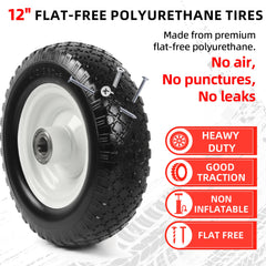 AR-PRO detailed tread pattern close-up showing solid polyurethane traction benefit