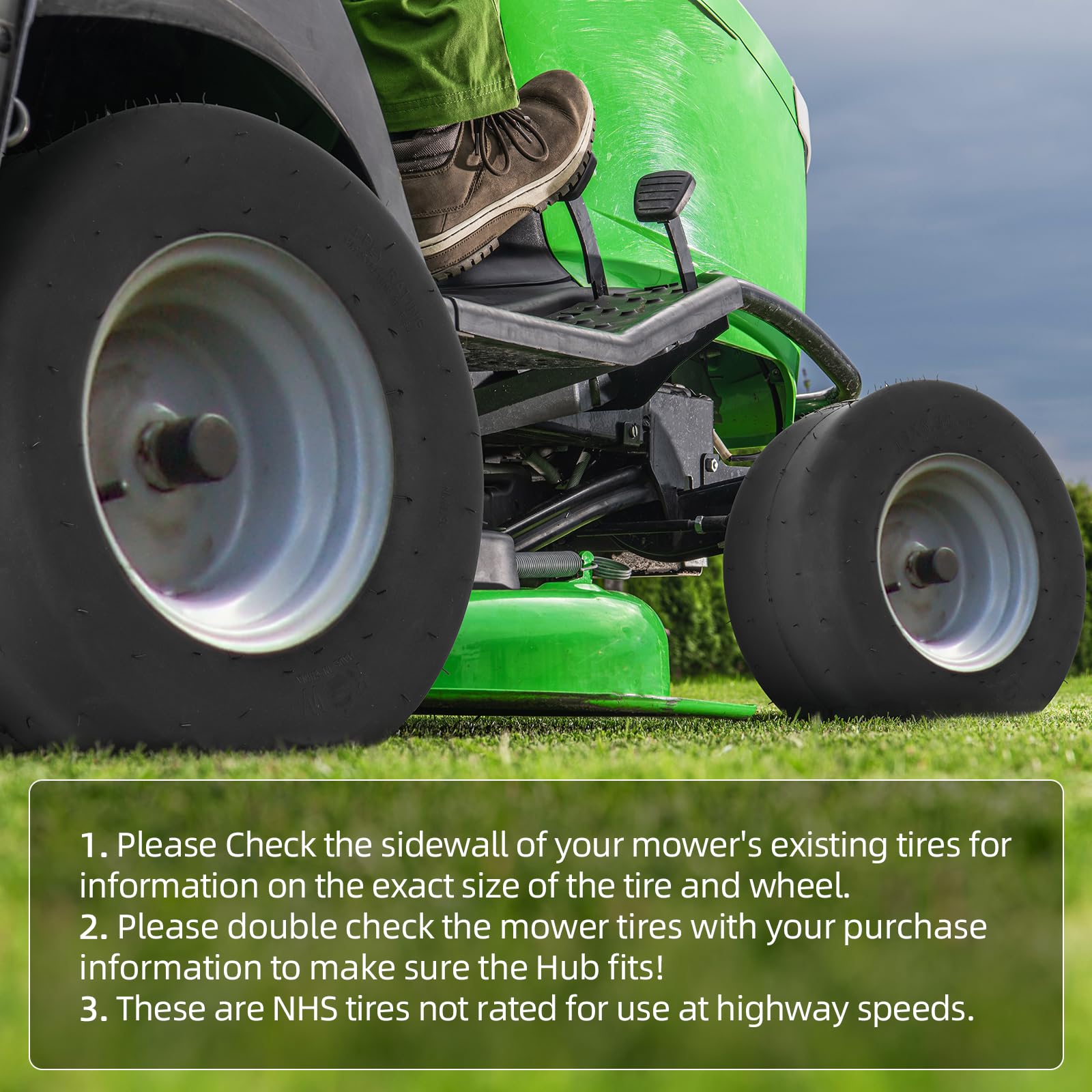 AR-PRO tread touching grass showing gentle traction and minimal turf scuffing