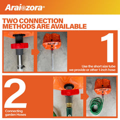 Araiozora stainless steel handle detail for secure lifting and transport