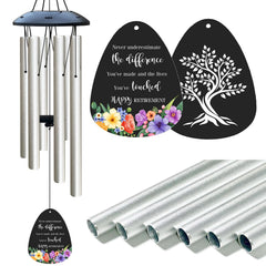 ARARTKEL front view showing whole 32 inch wind chime and elegant finish benefit durable gift
