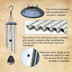 ARARTKEL wind chime hanging on a porch suggesting peaceful outdoor ambiance benefit