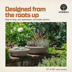ARBORA Santorini Bowl drainage detail with drillable hole for improved root health