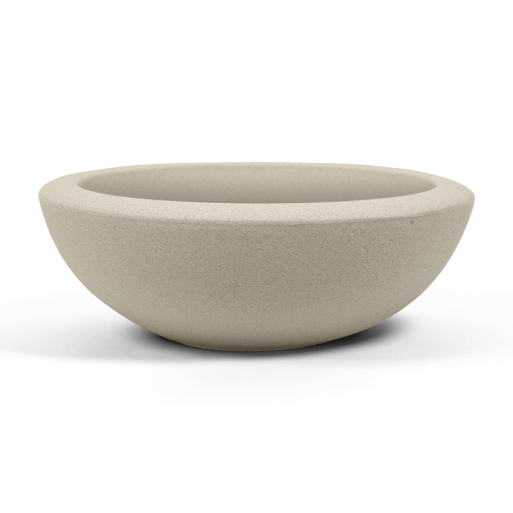 ARBORA Santorini Bowl front view showing cream finish and modern profile for curb appeal