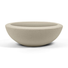 ARBORA Santorini Bowl front view showing cream finish and modern profile for curb appeal