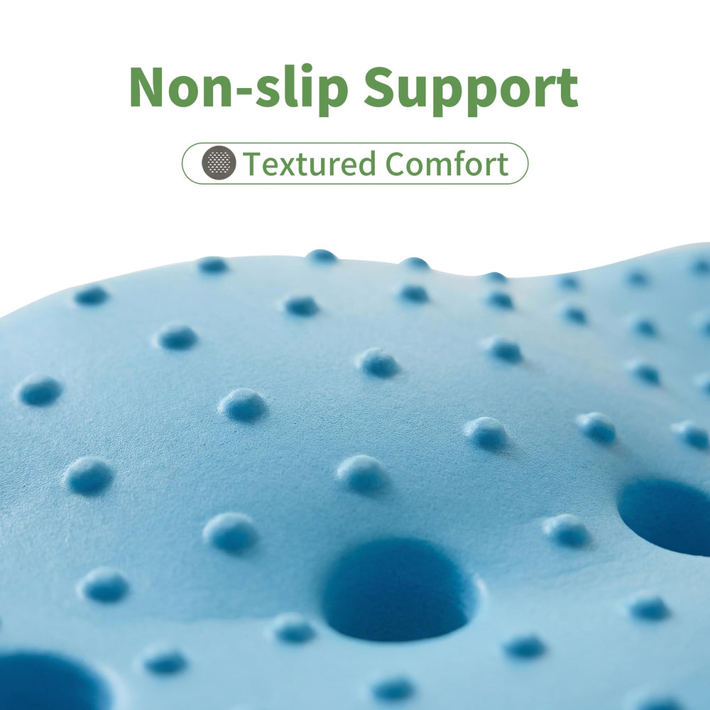 Arborix close-up of ergonomic contoured top for pressure-relief comfort