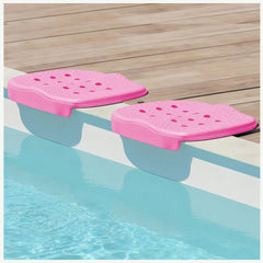 Arborix front packaging showing pink pool seat cushions and included carry bag for convenient transport