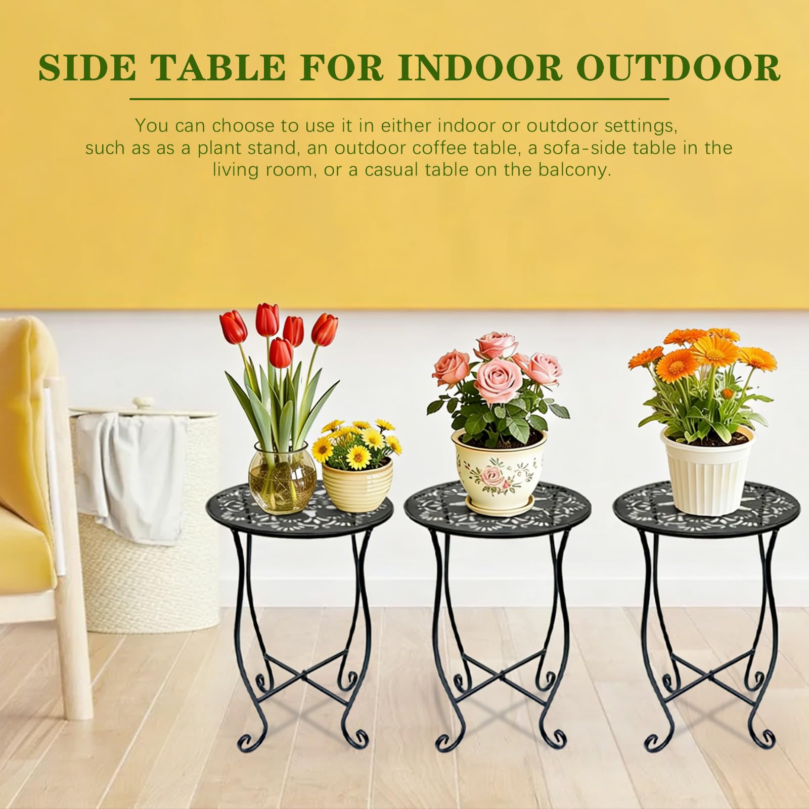 Arbuxzuy styled on patio with plants showing how it enhances outdoor décor