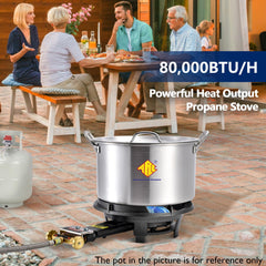 ARC Advanced Royal Champion 47-inch stainless steel hose and secure tank connection for safe use