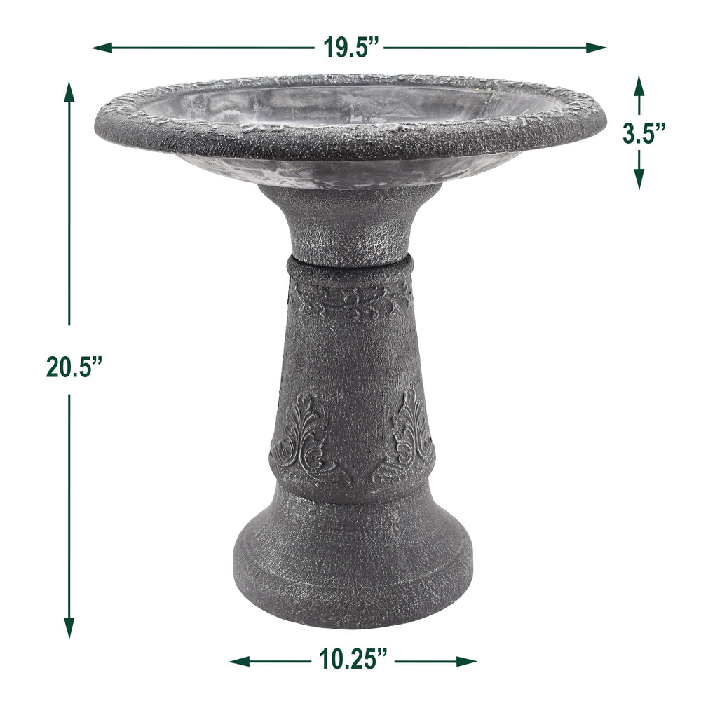Arcadia Garden Products assembly image showing tool-free pedestal connection for fast setup