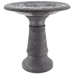 Arcadia Garden Products close-up of ornate floral engraving showing decorative detail