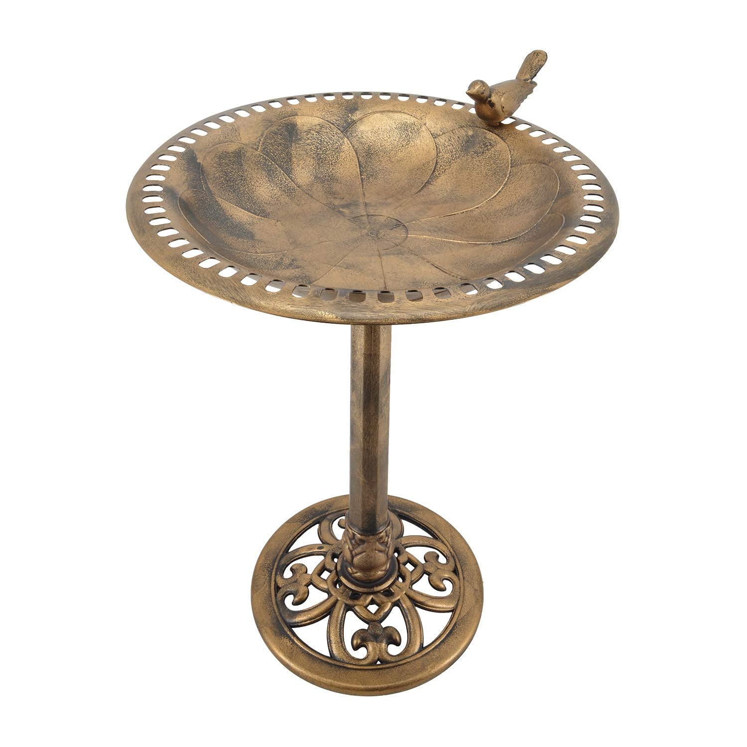 Arcadia bird bath basin close-up highlighting textured surface for perching