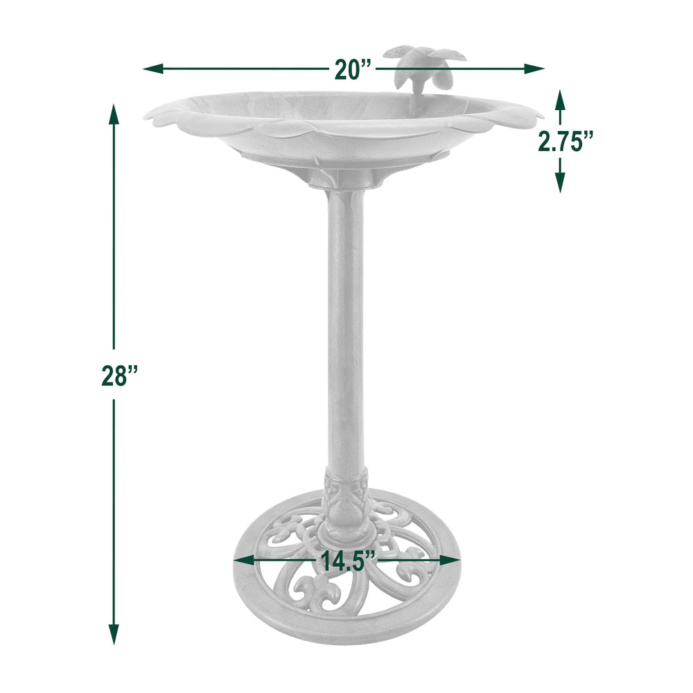 Arcadia bird bath in garden setting attracting birds and enhancing landscape