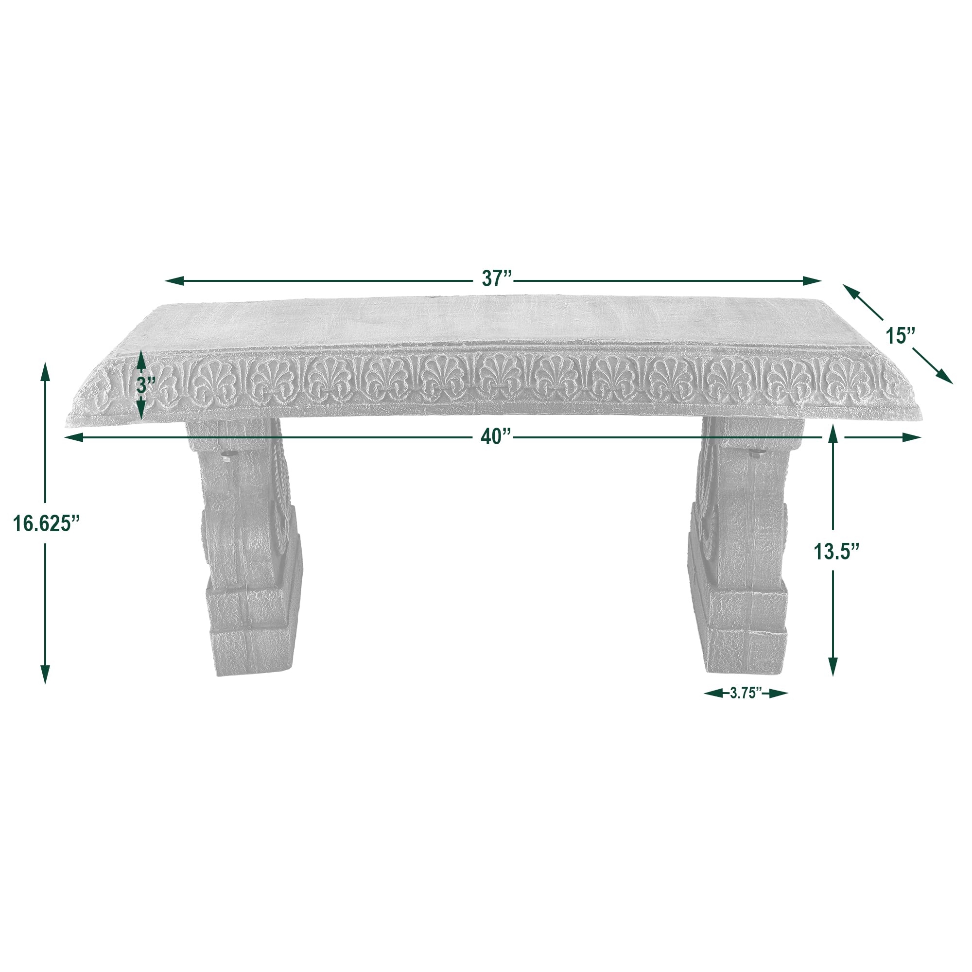 Arcadia bench assembly and hardware laid out showing fast easy setup