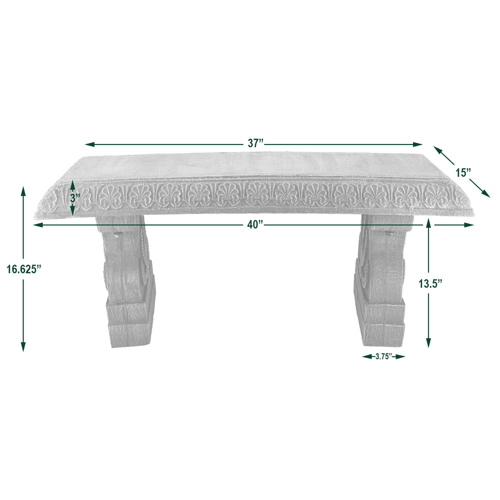 Arcadia bench assembly and hardware laid out showing fast easy setup