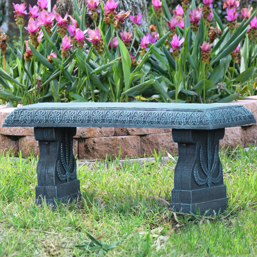 Arcadia bench hardware and parts laid out shows quick assembly benefit