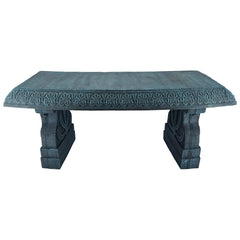 Arcadia bench floral engraving close-up highlights decorative detail benefit