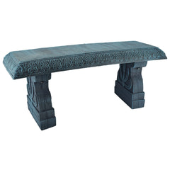 Arcadia bench front view showing seating and vintage charm benefit